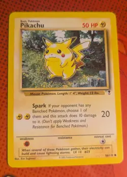 Pikachu - Legendary Collection - 86/110 - Common - Vintage Pokemon TCG - NM - Image 1
