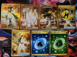 Pokemon Paldea Evolved Lot of 7 Gold Hyper Rares - Image 1