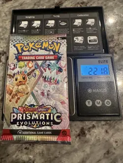 22.18g HEAVY -Pokemon Prismatic Evolution Booster Pack -Possible GODU - Image 1