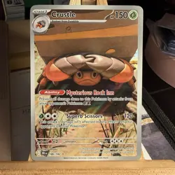 Crustle 186/182 Destined Rivals Holo Illustration Rare Full Art Pokemon TCG MINT - Image 1
