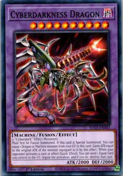 Structure Deck: Cyber Strike #SDCS-EN043 Cyberdarkness Dragon - Image 1