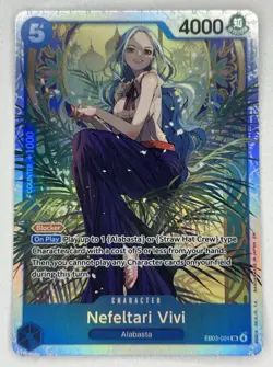 One Piece Heroine’s Edition Extra Booster Nefeltari Vivi EB03-024 SR English - Image 1