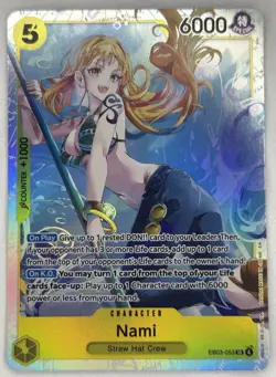 One Piece TCG - Nami ENGLISH EB03-053 HEROINES SR - Near Mint - Image 1