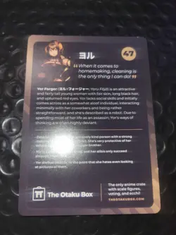 Otaku Box Limited Edition Collectible Card #47 Yor Forger - Image 2