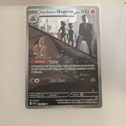 Pokemon Team Rocket's Dugtrio Rare Regular 239/217 English 100 HP Card - Image 1
