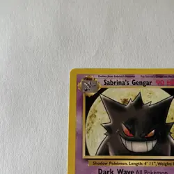 Pokemon TCG Sabrina's Gengar Gym Challenge 29/132 Unlimited Edition Rare Card - Image 3