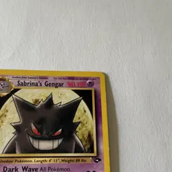 Pokemon TCG Sabrina's Gengar Gym Challenge 29/132 Unlimited Edition Rare Card - Image 4