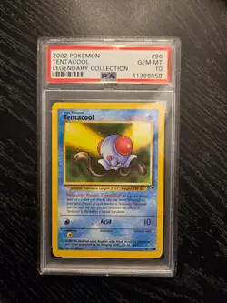 2002 Pokemon Legendary Collection # 96 Tentacool Non Holo PSA 10 Card GEM MINT! - Image 1