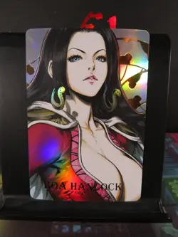Boa Hancock One Piece Art Card Rare Holo Collectible Anime Manga CCG NM - Image 1