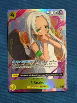 S-Snake (Alt Art) OP13-114 R Carrying on His Will - ONE PIECE Card Game ENGLISH - Image 1