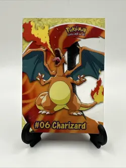 Pokemon Card Topps #06 Charizard SEE PICS HEAVILY PLAYED - Image 1