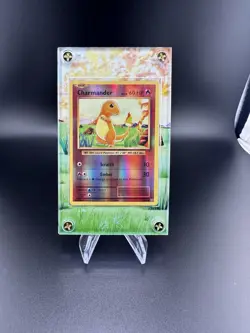 Charmander 9/108 Evolutions Reverse Holo Pokemon Card NM + Extended Art Case - Image 4