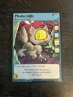Meowclops 211/234 Neopets Trading Card Game TCG Base Set 2003 - Image 1