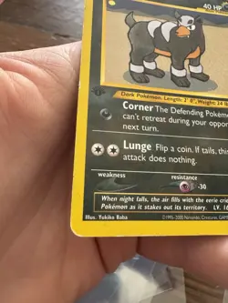 Houndour 43/105 Pokemon TCG 1st Edition Neo Destiny Vintage 2002 Card - Image 3