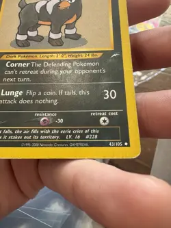 Houndour 43/105 Pokemon TCG 1st Edition Neo Destiny Vintage 2002 Card - Image 5