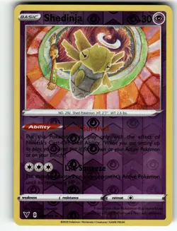 Shedinja 066/185 SWSH04: Vivid Voltage LP Pokemon Card TCG - Image 1