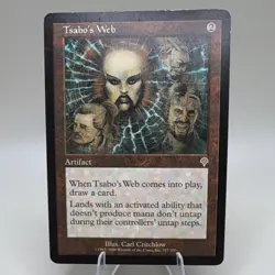 Wizards of the Coast Tsabo's Web Invasion Regular Artifact Rare Carl Critchlow - Image 1