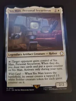 1x - Yes Man, Personal Securitron - Universes Beyond: Fallout - NM MTG - Image 1