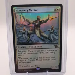 MTG PROMO FOIL Monastery Mentor - March of the Machine #028 - Image 1