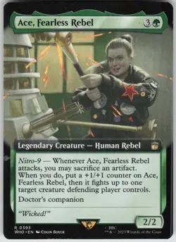 MTG Ace, Fearless Rebel (Extended Art) Normal NM Universes Beyond: Doctor Who Ma - Image 1