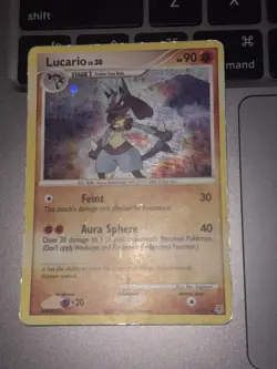 Diamond and Pearl Lucario 6/130 Reverse Holofoil Rare HP Pokemon - Image 1