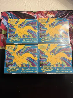✨x4 Pokemon Ascended Heroes Pokemon Center Elite Trainer Box ETB In Hand!✨ - Image 1