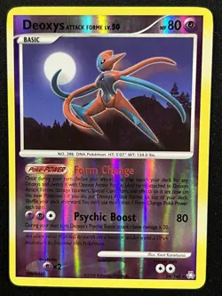 Pokemon TCG Deoxys Attack Forme Lv. 50 24/146 Reverse Holo 2008 - Image 1