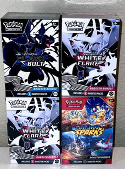 Pokemon Booster Bundle Lot Black Bolt, Surging, White Flare x2 NEW Sealed - Image 5