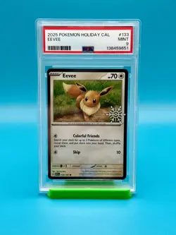 PSA 9 - 2025 POKEMON, HOLIDAY CAL, EEVEE - Image 1