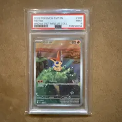 PSA 9 2025 Pokemon SVP EN-SV Black Star Promo Victini - Image 1