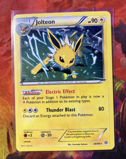 Pokemon TCG Jolteon 26/98 XY - Ancient Origins Holo Lightly Played - Image 1