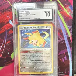 Pokemon Radiant Jirachi Radiant Rare Holo 120/195 Silver Tempest CGC 10 90HP - Image 1