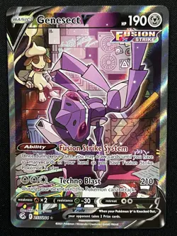 Pokemon TCG Genesect V (Alternate Full Art) 255/264 Swsh08: Fusion Strike - Image 1