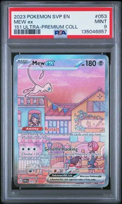 Pokemon TCG Mew EX 053 Scarlet & Violet Promo PSA 9 - Image 1