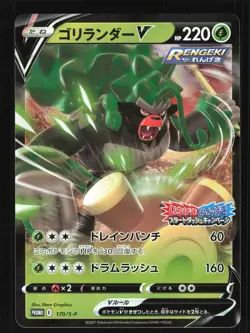 Pokemon Japanese Rillaboom V Sword & Shield Promos Promo 170/S-P Near Mint - Image 1