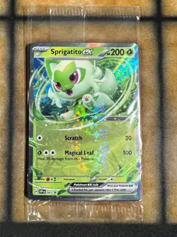 Pokemon Sprigatito EX SVP 087 Black Star Promo Ultra Rare Factory Sealed - Image 1
