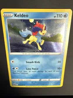 Keldeo Pokemon TCG SWSH Astral Radiance 045/189 Cosmos Holo Promo - Image 3