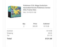 Ascended Heroes Pokemon Center Elite Trainer Box (ETB) PRESALE CONFIRMED 2/20 - Image 2