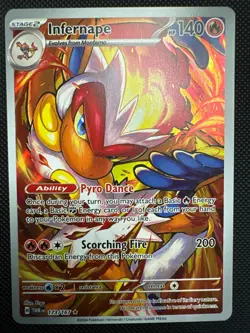Infernape Full Art Rare Holo Pokemon Twilight Masquerade Illustration 173/167 - Image 1