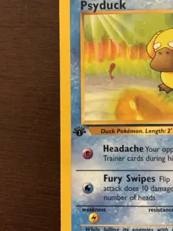 Pokemon TCG Psyduck Fossil 53/62 Common Basic 50 HP 1st Edition English 1999 - Image 2