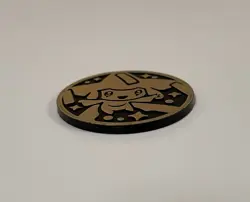 Jirachi Silver Rainbow Coin - From Wish Maker Theme Deck - 2004 Pokemon Plastic - Image 4