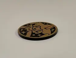 Jirachi Silver Rainbow Coin - From Wish Maker Theme Deck - 2004 Pokemon Plastic - Image 5