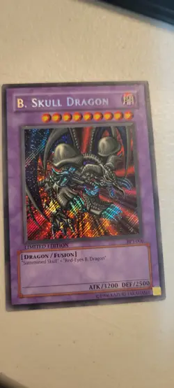 Yugioh B. Skull Dragon Secret Rare 2002 Limited BPT-006 pack fresh Never Played - Image 3