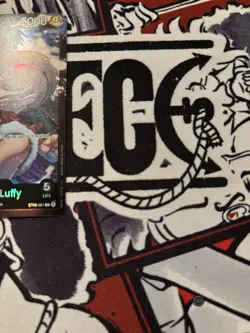 Monkey.D.Luffy (ST08-001) Mint Condition Foil One Piece Leader Card - Image 4