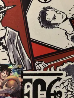 Monkey.D.Luffy (ST08-001) Mint Condition Foil One Piece Leader Card - Image 5