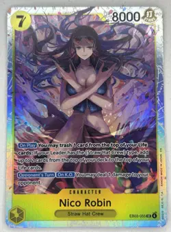 One Piece TCG Nico Robin ENGLISH EB03-055 HEROINES SR - Image 1