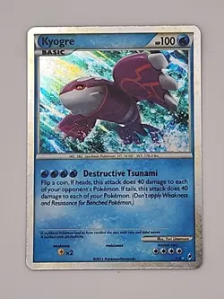 Pokemon TCG Kyogre Call of Legends SL6 Shiny Holo Rare Pokemon Card - Image 1