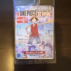 Bandai Namco Booster Pack College Basketball US Voyage One Piece Card Monkey D.… - Image 1