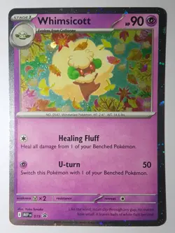 Whimsicott 019 Cosmos Holo Promo Pokemon card - Image 1