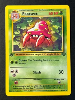 Parasect 41/64 1st Edition Jungle - WOTC Pokemon Card LP - Image 1